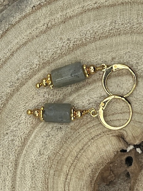Boucles d'Oreilles Labradorite