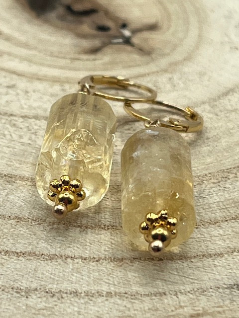 Boucles d'Oreilles Citrine