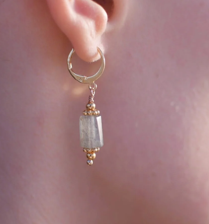 Boucles d'Oreilles Labradorite