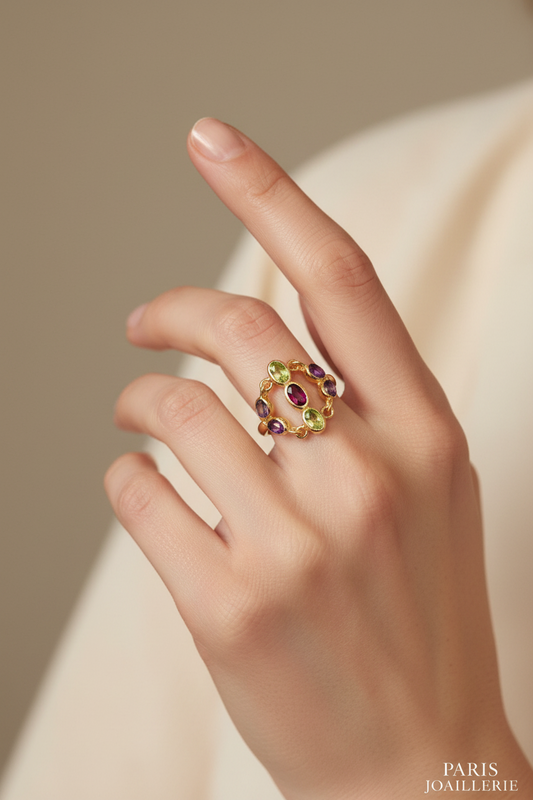 Bague Couronne Précieuse