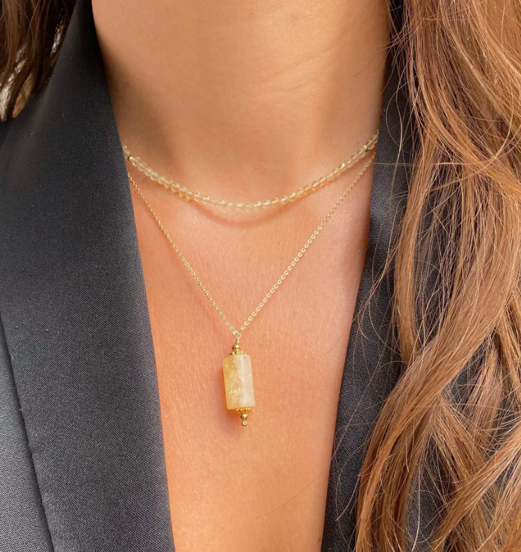 Collection Citrine – Bijoux en pierre naturelle solaire et élégante