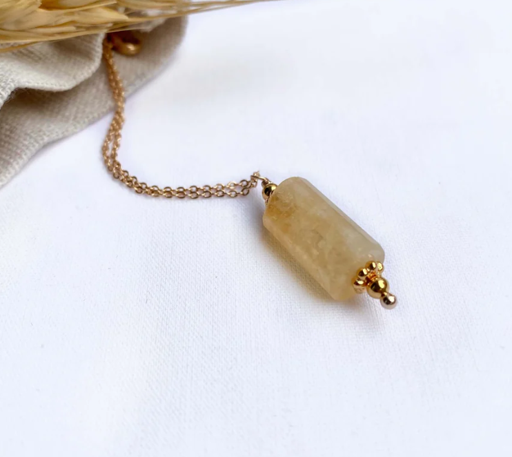 Collier Levigata Citrine