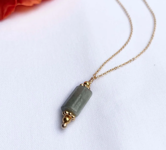 Collier Levigata en Labradorite · Plaqué Or