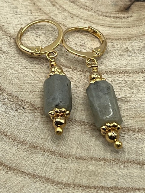 Boucles d'Oreilles Labradorite