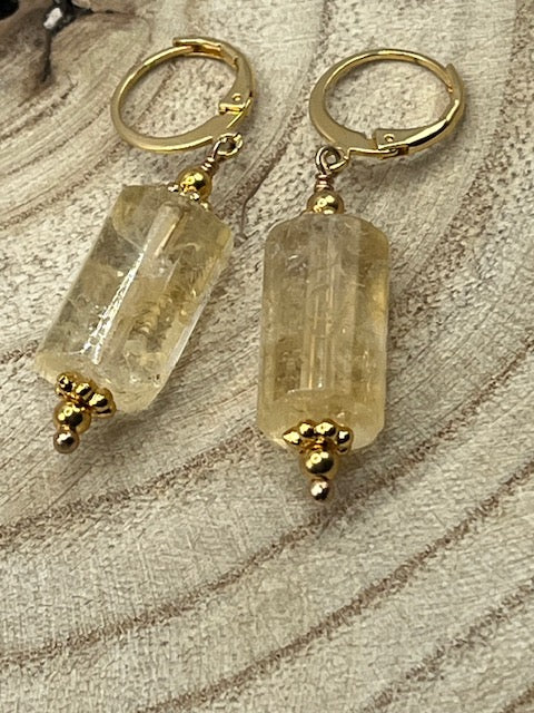 Boucles d'Oreilles Citrine