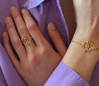 Bague Couronne Précieuse