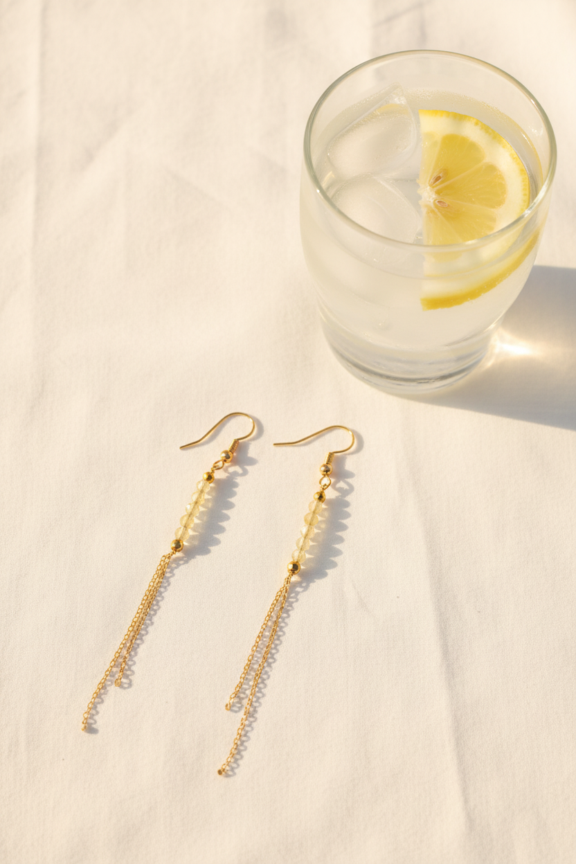 Boucles Perlita Citrine - Reel 9/16