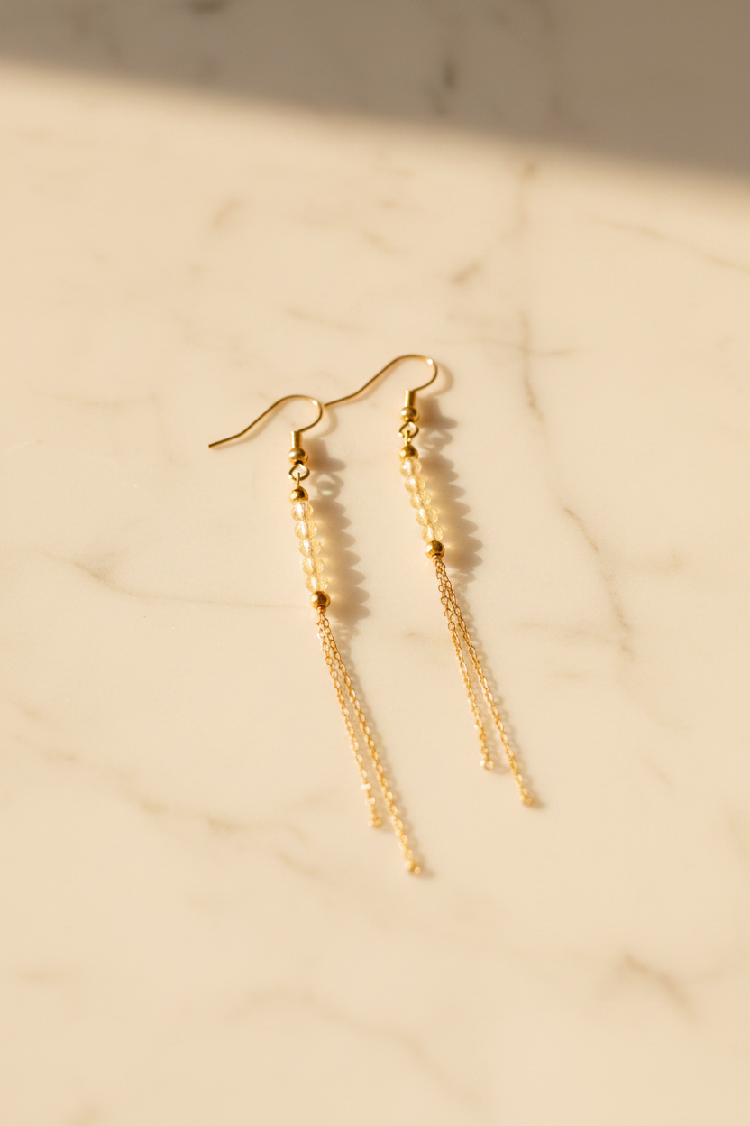 Boucles Perlita Citrine