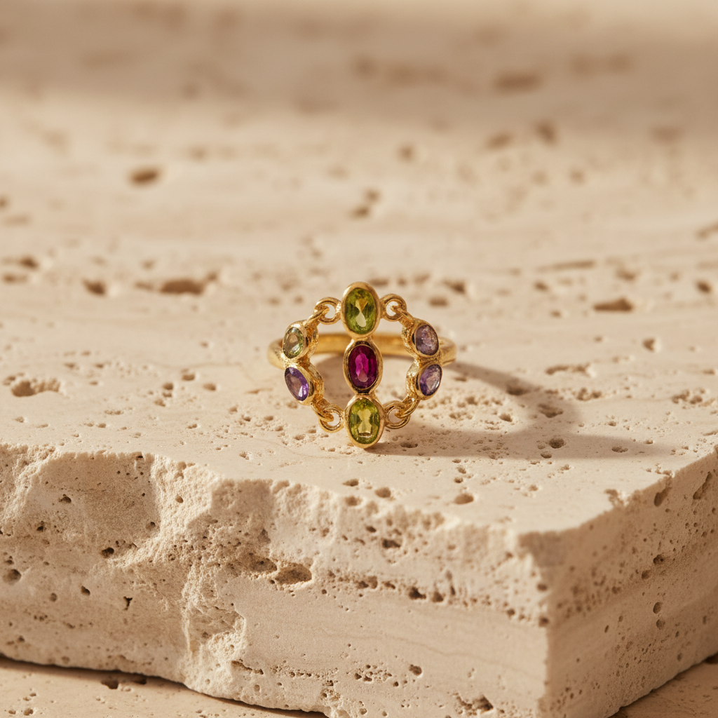 Bague Couronne Précieuse