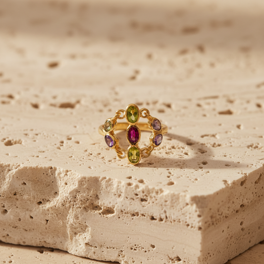 Bague Couronne Précieuse