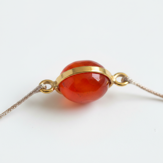 Bracelet Petra Cornaline - focus pierre cornaline