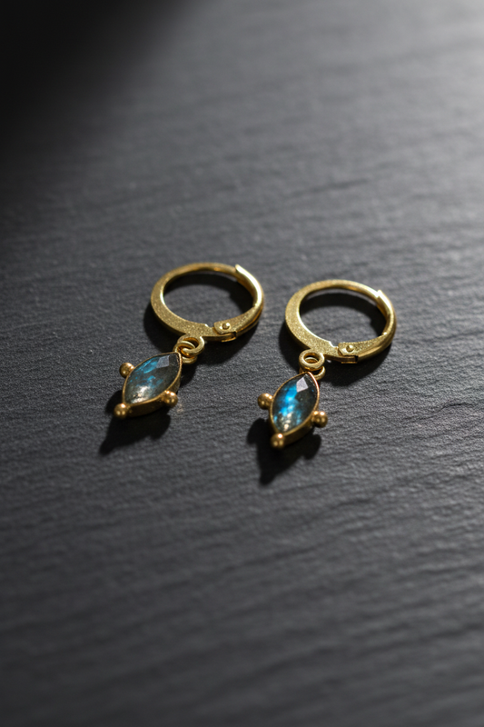 Boucles Marquiza Labradorite