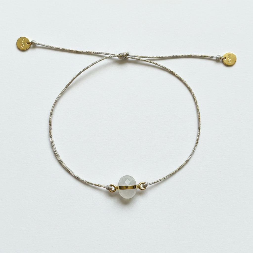 BRACELET MARTIA LABRADORITE BLANCHE